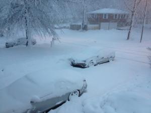 kcmo snow front yard